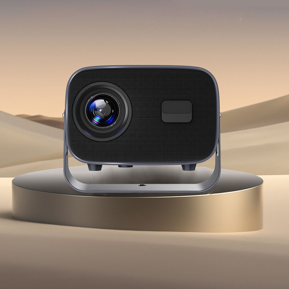 V100 Brand Projector, 4K Home ultra clear 3D projector With Android Built-in Software FHD 360° Projector Support Electronic Focus Automatic Keystone Correction Video Multi-Port For IOS HDTV