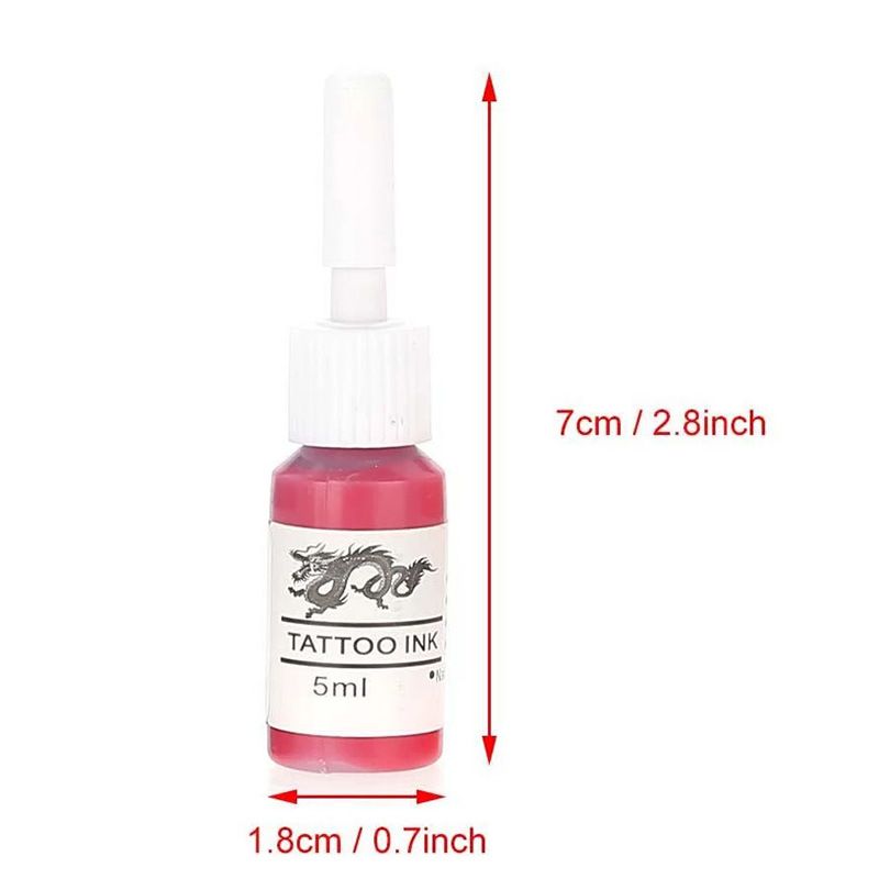 8 bottles 5ml Practice Pigment, Panda, Tattoo & Permanent Makeup, Plant Ink Set