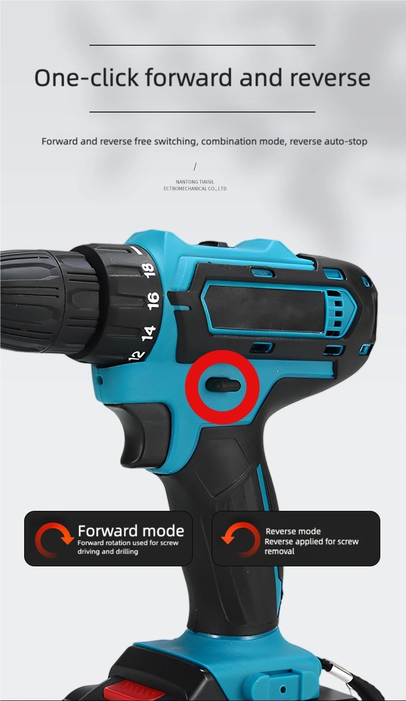 Two 21V batteries, Electric Cordless Drill,charging electric screwdriver, drilling machine,drilling machine set ,drillling tool drill machine drill bit set drill equipment drilling bit drill kit