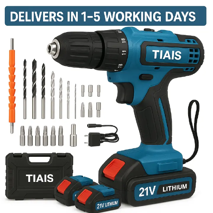 Two 21V batteries, Electric Cordless Drill,charging electric screwdriver, drilling machine,drilling machine set ,drillling tool drill machine drill bit set drill equipment drilling bit drill kit