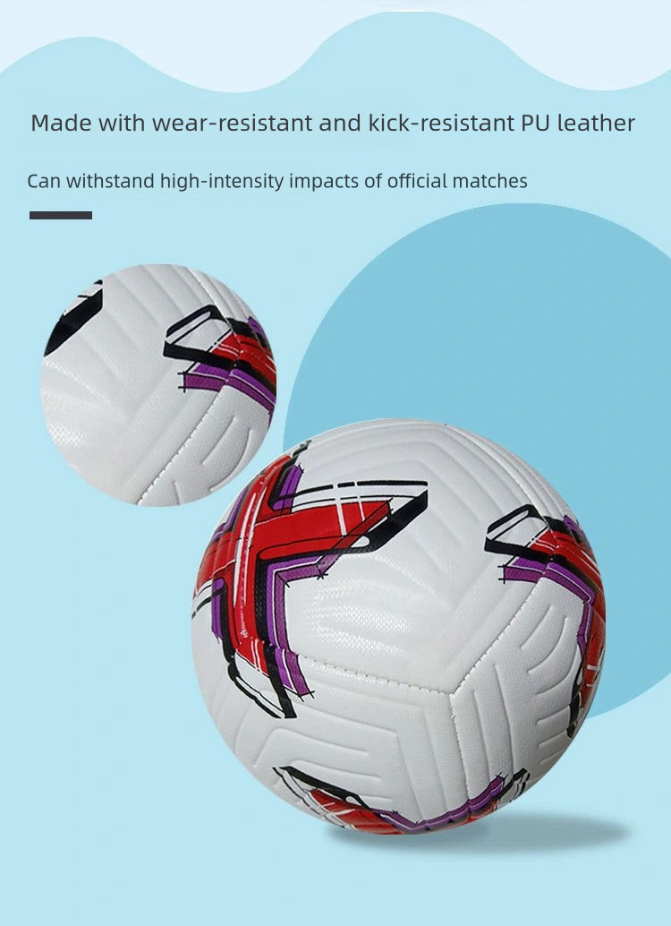 1 Set With Gift Pump Professional FIFA UEFA Champions League Match Mens Size 5 Five Training Football Futsal Soccer Ball Sports red Referee Boots With Gift Inflation