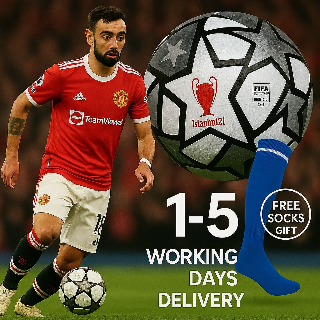 Professional Soccer Ball, Official Size 5 Football Perfect For Outdoor Training&Entertainment, PU Leather Seam Durable And Long-Lasting Soccer Ball,Football socks as a gift