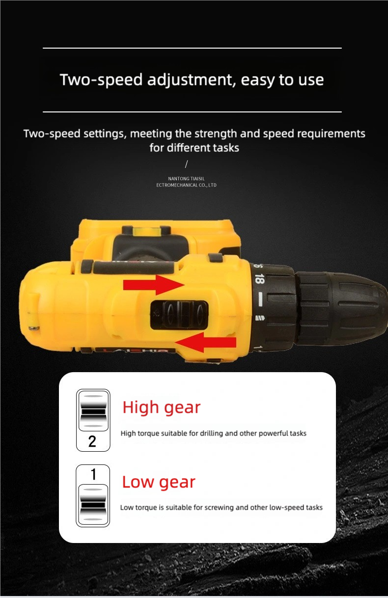 Two 21V lithium batteris,With toolbox, New Arrived 21V  Electric Drill 23 Piece Set,drilling machine,drilling machine set ,drillling tool drill machine drill bit set drill drilling bit drill kit