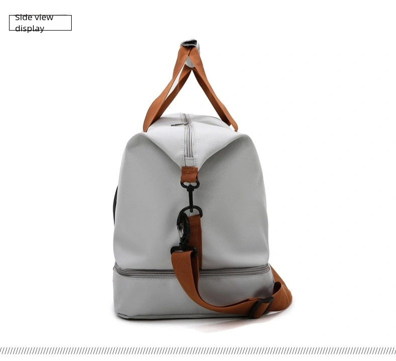 Extra-large capacity, multi-functional travel bag and gym bag with wet and dry separation. It can be used as a yoga shoulder crossbody duffel bag, suitable for both men and women as a casual bag