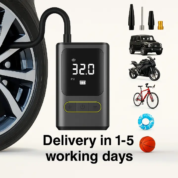 4000 Ah Wireless Car Air Compressor Air Pump PortableAir Pump Electric Tire Inflator Pump for Motorcycle Bicycle Boat AUTO Tyre Balls Inflatable,power bank,portable charger