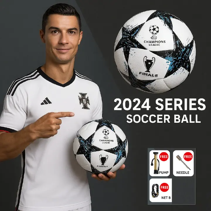 Professional FIFA UEFA Champions League Match Mens Size 5 Five Training Football Futsal Soccer Ball Sports,air pump as a gift