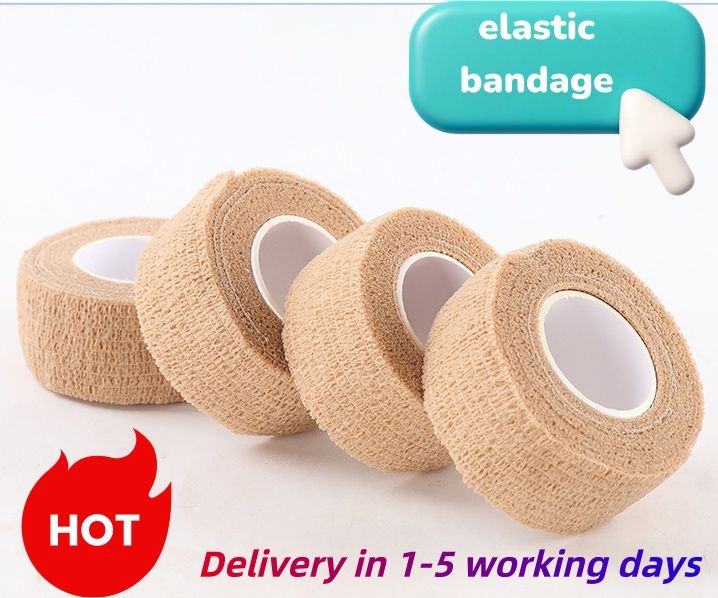 10 rolls of 5cm x 4.5m bandages, Disposable Self-Adhesive Elastic Wrap 5CM — Anti-Slip Grip Bandage for Tattoo Use, Soft Touch, Waterproof & Sweat-Resistant, High Elasticity