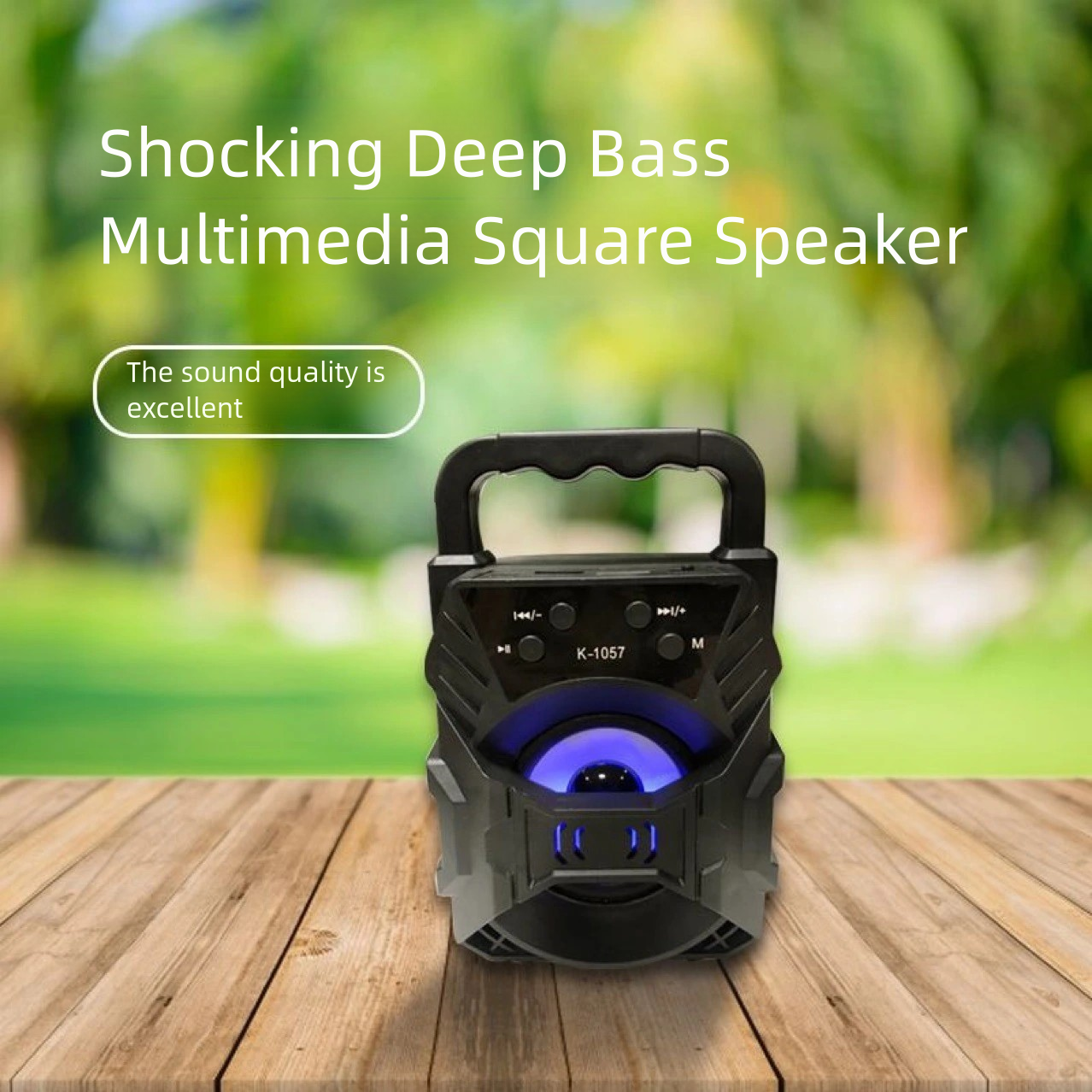 Bluetooth speakers, plug-in music player, wireless speaker, Fast delivery within 1-5 days, Outdoor portable dual 3-inch Audio Video plug-in music player For Dancing Party