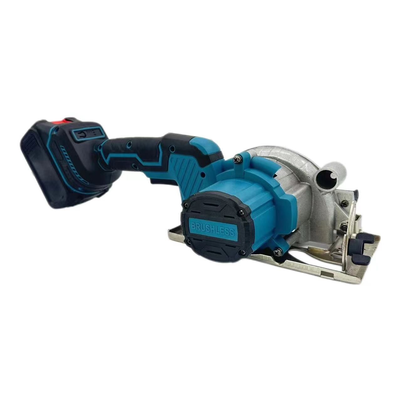 5-inch Electric Saw Charging Single Hand Saw  Two batteries and one charger Universal 21V Battery,Handheld Lithium Battery Circular Saw Woodworking Hand Saw