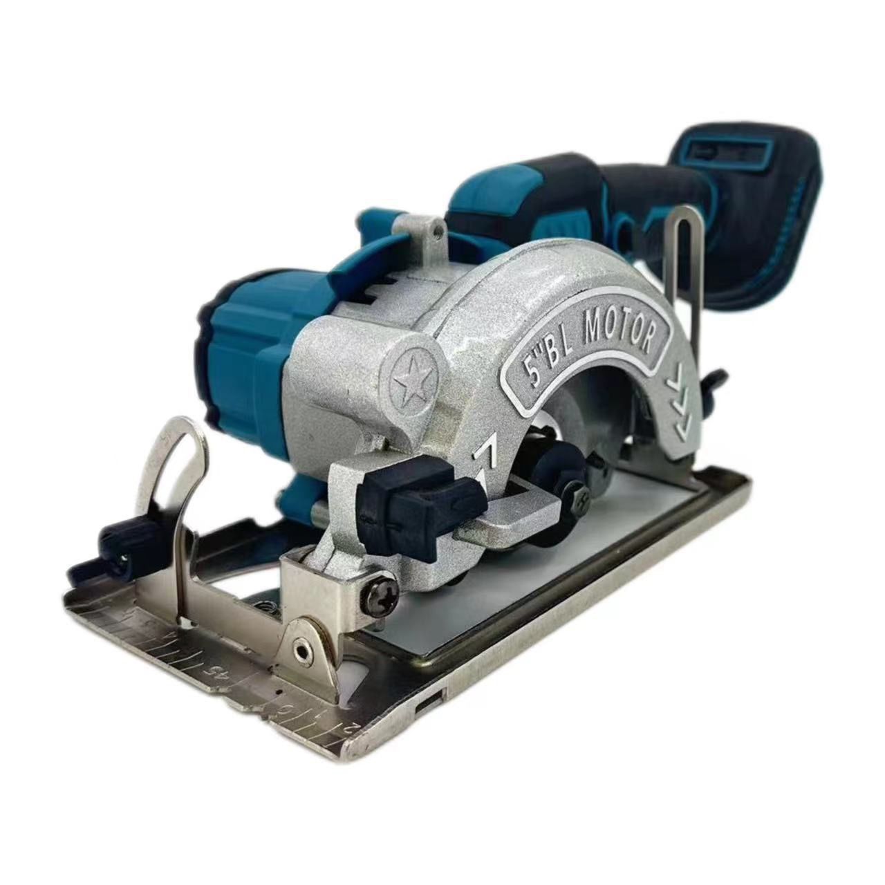 5-inch Electric Saw Charging Single Hand Saw  Two batteries and one charger Universal 21V Battery,Handheld Lithium Battery Circular Saw Woodworking Hand Saw