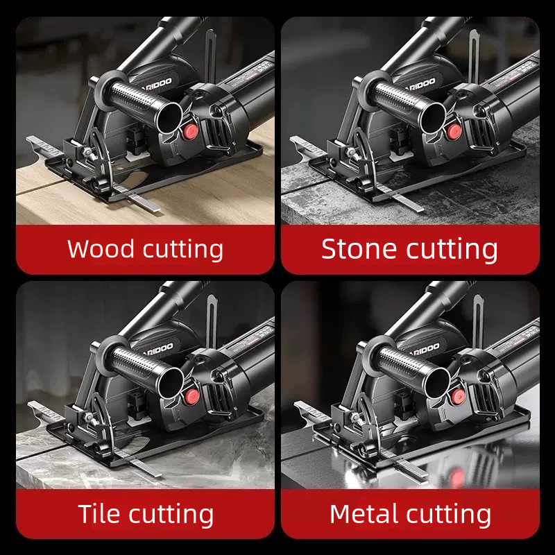 Angle Grinder Cutting Depth Adjustment Positioning Bracket ,0-45° Angle Adjustable 0-40mm ,Angle Grinder Retrofit Cutting Machine Slotting Base