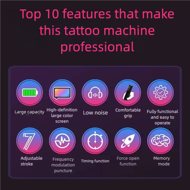 Tattoo URBAN-2 Wireless Battery Pen, Speed 10000RPM,LED Color Screen Motor Tattoo Machine for Professional Tattooing