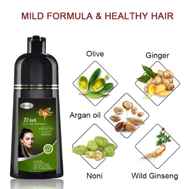 CAIGAIBAI HAIR DYE & SHAMPOO
Give your hair a black shade dye.
Black Herbal hair dye with shampoo.