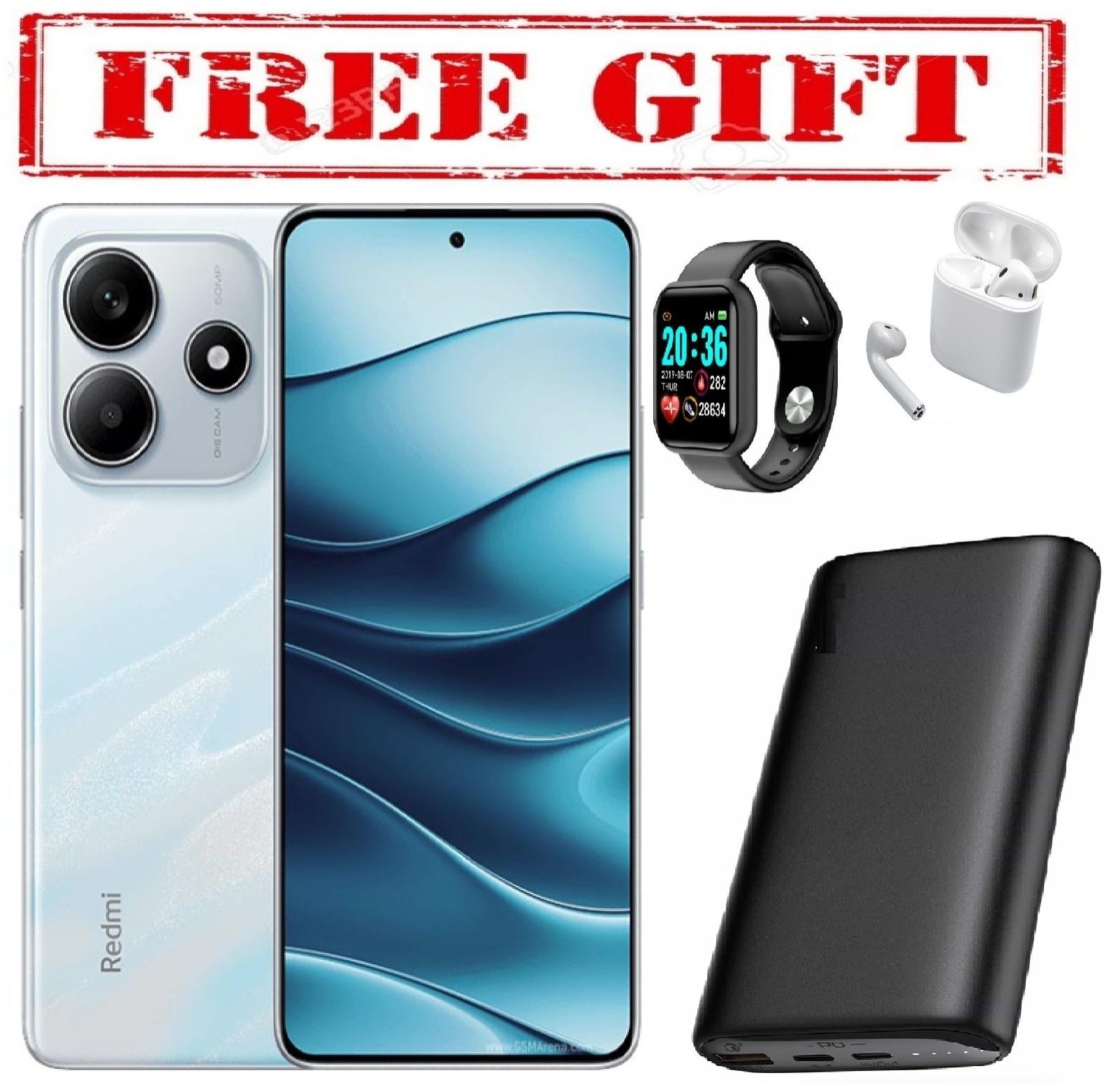 LIMITED DISCOUNT !!! BRAND NEW XIAOMI Redmi Note 14, 6.67", 256GB + 8GB RAM, (Dual SIM), 5110mAh COMES WITH FREE GIFTS ( AIRPODS + SMART WATCH +POWERBANK ) FOR YOU