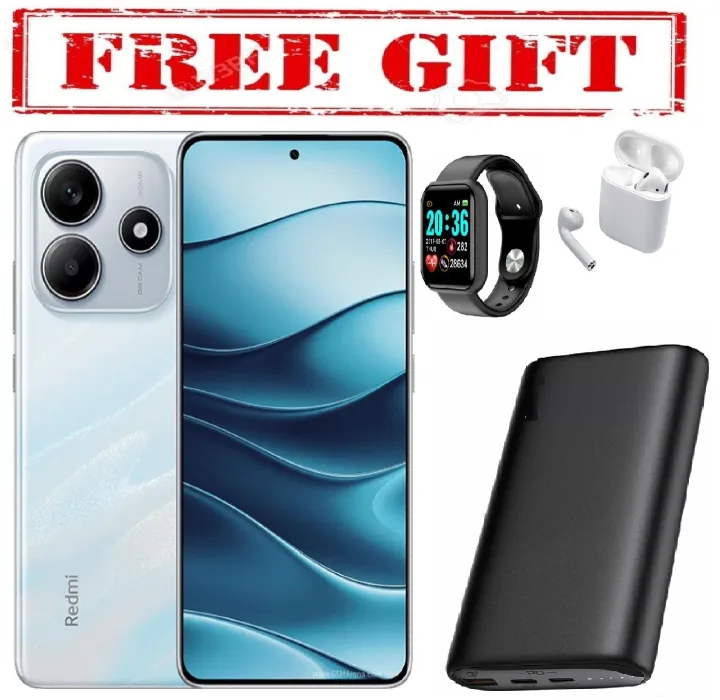 LIMITED DISCOUNT !!! BRAND NEW XIAOMI Redmi Note 14, 6.67", 256GB + 8GB RAM, (Dual SIM), 5110mAh COMES WITH FREE GIFTS ( AIRPODS + SMART WATCH +POWERBANK ) FOR YOU