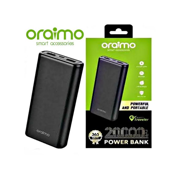 LIMITED OFFER !!!! BRAND NEW Oraimo Powerbank 20000mAh - Black