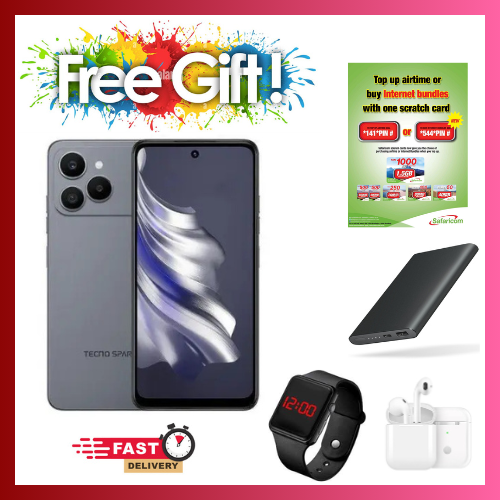 NEW ARRIVAL  LIMITED DISCOUNT !!!!BRAND NEW TECNO SPARK 40, 6.67'' HD+, UP To 128GB ROM+ 8GB RAM (Dual Sim) 50MP, 5200 MAH smartphone comes with FREE GIFTS