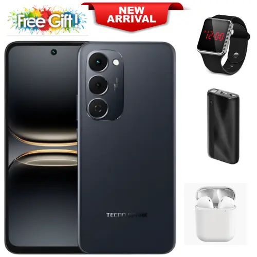 LIMITED DICOUNT!!! TECNO SPARK 40 PRO PLUS, 6.67 Curved AMOLED Screen, Up to 16GB RAM+128GB/256GB ROM, 5200mAh Battery, Android 15, 50MP+13MP Camera, 45W Fast Charging, Side Fingerprint - Smartphones