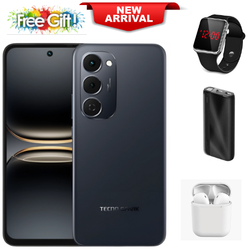 LIMITED DICOUNT!!! TECNO SPARK 40 PRO PLUS, 6.67 Curved AMOLED Screen, Up to 16GB RAM+128GB/256GB ROM, 5200mAh Battery, Android 15, 50MP+13MP Camera, 45W Fast Charging, Side Fingerprint - Smartphones