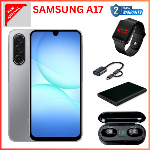 MEGA DEALS🔥🔥 !!!!! Samsung Galaxy A17 6.7'' 128 GB ROM + 6 GB RAM 5000 mAh 50 MP+ 13 MP camera Android 15 Exynos 1330 (5 nm) Octa-core Super AMOLED  (side-mounted) Fingerprint