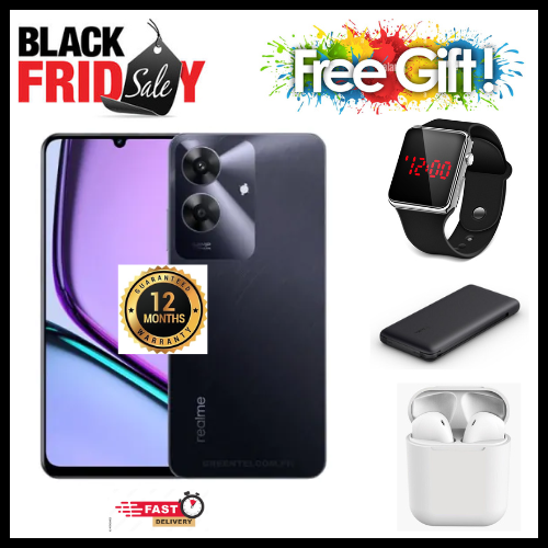 BLACK FIDAY DEALS🔥🔥🔥 BRAND NEW REALME NOTE 60x 6.74" IPS LCD Display, 3GB/4GB RAM+ 64GB/128GB ROM, 5000mAh, Android 14, 8MP Rear & 5MP Front Camera, Dual SIM, Fingerprint (side-mounted)