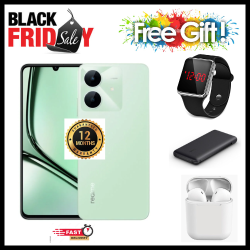 BLACK FIDAY DEALS🔥🔥🔥 BRAND NEW REALME NOTE 60x 6.74" IPS LCD Display, 3GB/4GB RAM+ 64GB/128GB ROM, 5000mAh, Android 14, 8MP Rear & 5MP Front Camera, Dual SIM, Fingerprint (side-mounted)