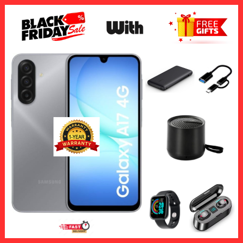 BLACK FRIDAY DEALS🔥🔥 !!!!!!!! BRAND NEW SAMSUNG GALAXY A17 5G 6.7'' 128GB ROM + 4GB RAM 5000 mAh 50 MP+ 13 MP camera Android 15 Super AMOLED Fingerprint (side-mounted) smartphones+FREE GIFTS