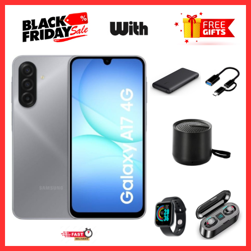 BLACK FRIDAY DEALS🔥🔥 !!!!!!!! BRAND NEW SAMSUNG GALAXY A17 5G 6.7'' 128GB ROM + 4GB RAM 5000 mAh 50 MP+ 13 MP camera Android 15 Super AMOLED Fingerprint (side-mounted) smartphones+FREE GIFTS