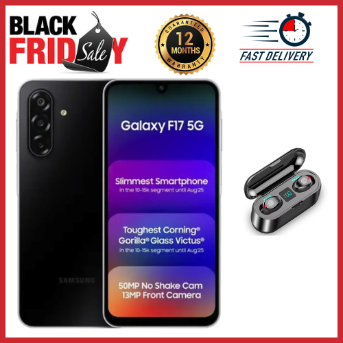 BLACK FRIDAY DEALS🔥🔥 !!!! BRAND NEW SAMSUNG GALAXY F17 5G 128GB+4GB/6GB 6.7" Super AMOLED 90Hz Display (50+5+2)MP Rear Camera 13MP Front Camera Dual SIM 5000mAh Battery smartphones+ FREE GIFTS