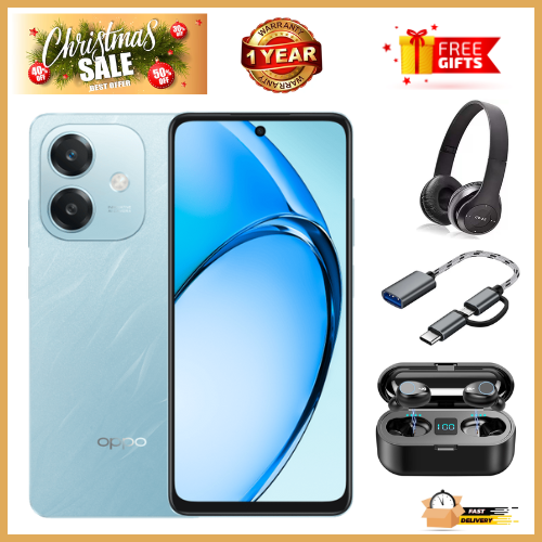 CHRISTMAS OFFERS🔥🔥🔥BRAND NEW OPPO A3X 64GB + UpTo 4GB EXTENDED 6.67'' Camera 50MP Main Camera 45W Super Charging 5200mAh smartphone.+ ALL THE FREEBIES DISPLAYED