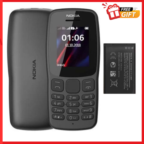 LIMITED DISCOUNT !!!BRAND NEW Nokia 106 4G!!! Mobile Phones, 1.8" Dual SIM Cards Cell Phone 800 MAh Removable Battery Cheap Durable Classic For Basic Communication with FM Radio and Micro USB conn