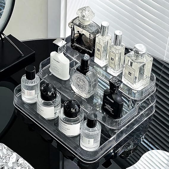 Perfume Storage Case, Shelf Premium Skin Goods Small Organization Inlet Surface Transparent