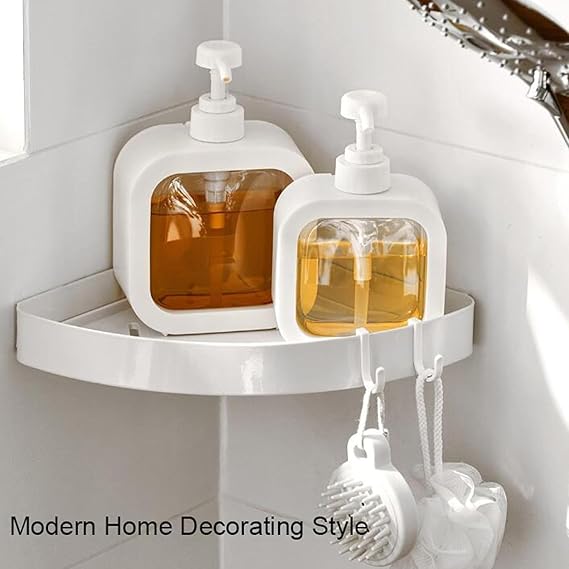 Liquid Soap Dispenser, Portable Simple Modern Design Plastic Soap Dispenser, The Liquid is Transparent and Visible, Suitable for Bathroom, Bedroom and Kitchen Soap Dispensers