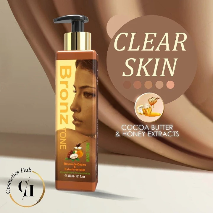 Bronze Tone Lotion With Cocoa Butter & Honey Extracts