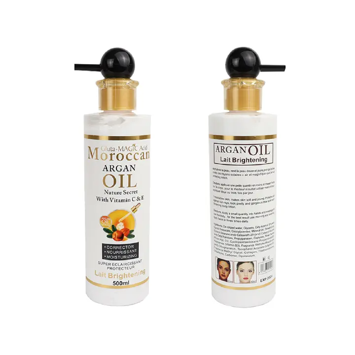 Moroccan Argan Oil Brightening Body Lotion, Oil & Serum Smooth Skin Reduce Scars Fine Lines Wrinkles