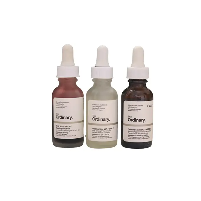 The Ordinary 3in1Vico Skin Care Trio Set AHA Peeling+Caffeine+Niacinamide