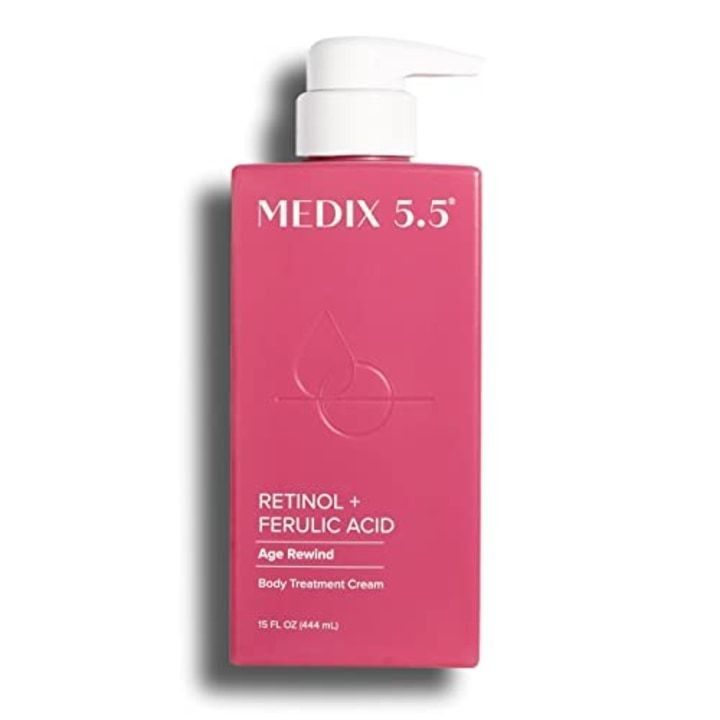 Medix 5.5 Retinol Body Lotion Firming Moisturizer | Crepey Skin Care Treatment | Retinol Body Cream | Anti Aging Retinol Cream For Women Targets Look Of Crepe Skin, Wrinkles, & Sagging