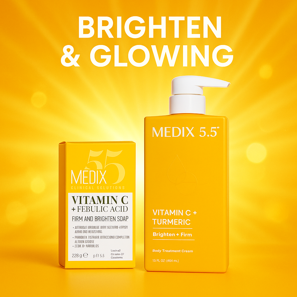 Medix 5.5 vitamin C + Tumeric Lotion and soap 444ml + 250g