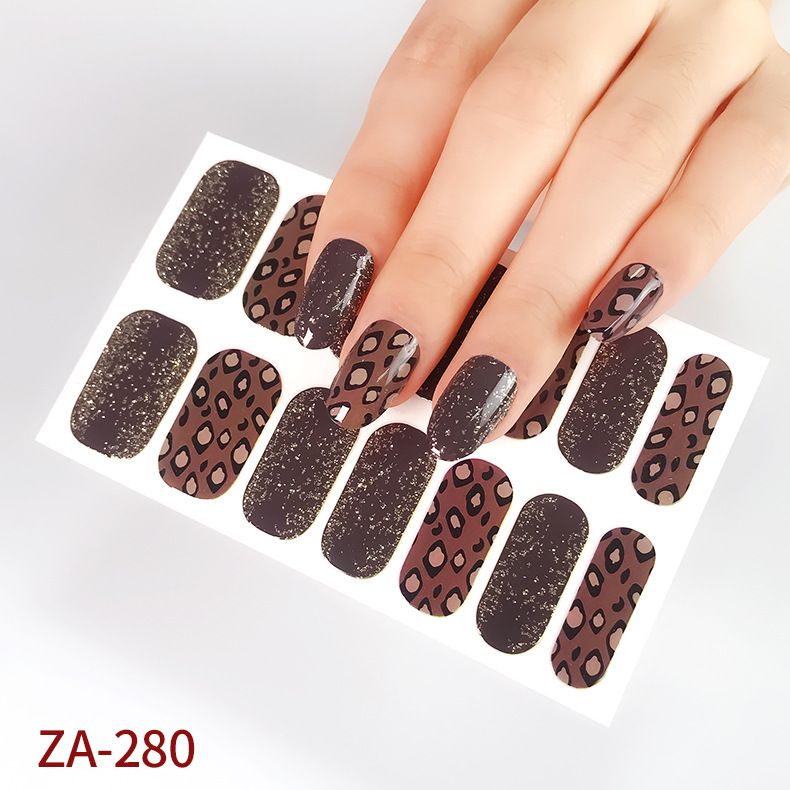 Women's Accessories 10 nail stickers Full Coverage Nail Polish Stickers Semi-cured gel nail stickers Glitter Nails