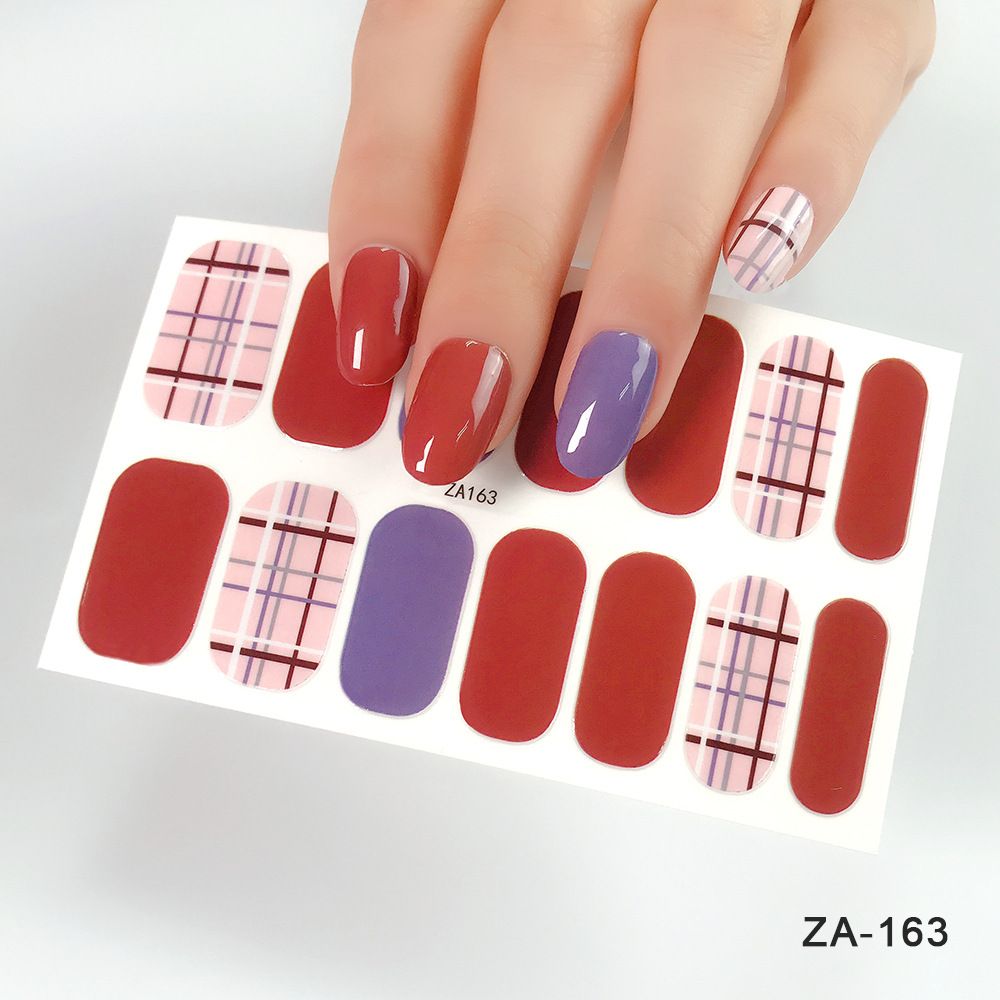 Women's Accessories 10 nail stickers Full Coverage Nail Polish Stickers Semi-cured gel nail stickers Glitter Nails