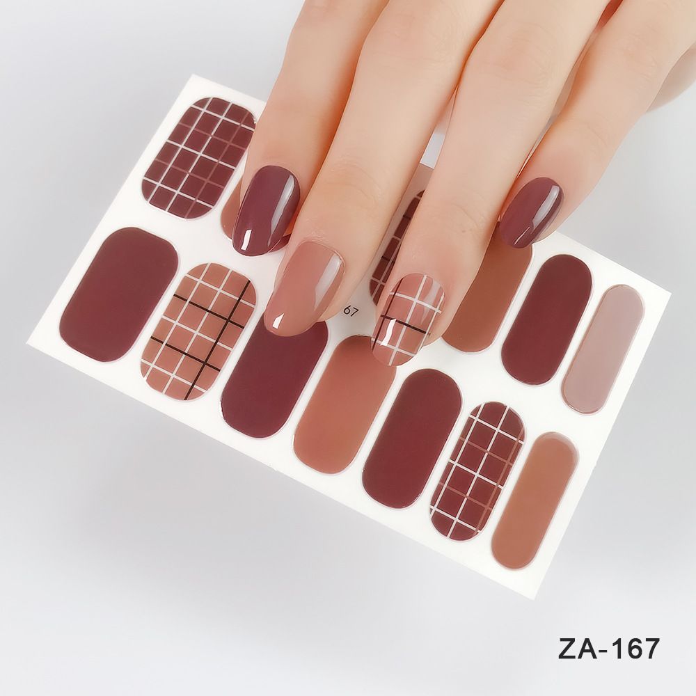 Women's Accessories 10 nail stickers Full Coverage Nail Polish Stickers Semi-cured gel nail stickers Glitter Nails