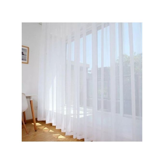 2pcs Heavy Grey Yellow White Patterned curtain [1.5M+1.5M] Plus 1pc White Sheer [2M]. Unique Blackout Design Featuring Eyelet Headers for Curtains and Transparent Sheer Featuring Rod Pocket Design