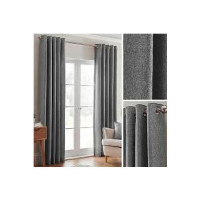 Grey curtain 2pcs[1.5M+1.5M] +1pc White Shear-3PCS Set