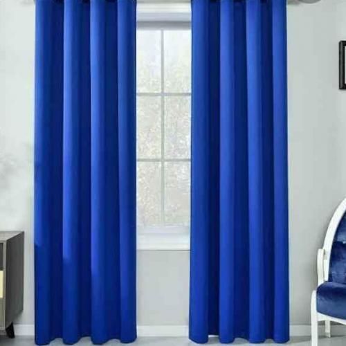 Royal blue curtain 2pcs[1.5M+1.5M] +1pc White Shear-3PCS Set