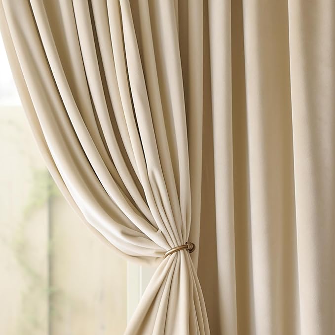 Beige curtain 2pcs[1.5M+1.5M] +1pc White Shear-3PCS Set
