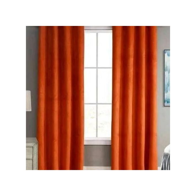 Orange curtain 2pcs[1.5M+1.5M] +1pc White Shear-3PCS Set