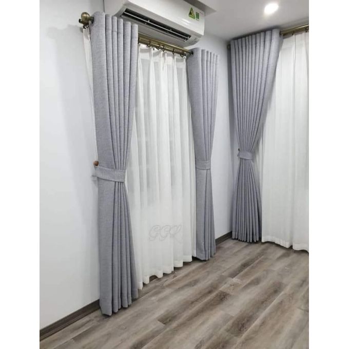 1PC LATEST luxury GREY CURTAINS for your living room windows and doors