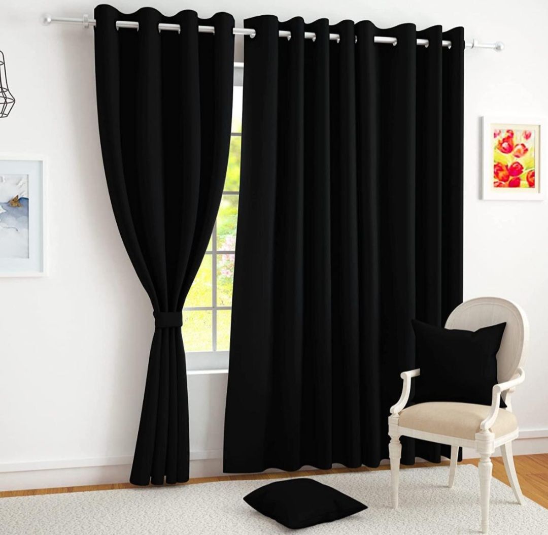 1PC LATEST luxury BLACK CURTAINS for your living room windows and doors