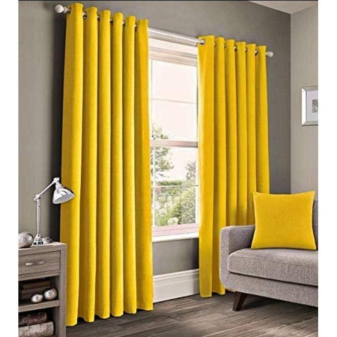 ONE PIECE OF  MUSTARD YELLOW  CURTAIN for your living room windows (select your preferred length for each piece as well as number of pieces you need)