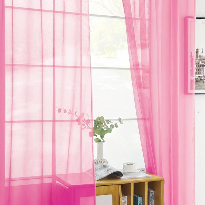 (NEW  ARRIVALS!) PINK  SHEERS For Living Room Windows and Doors